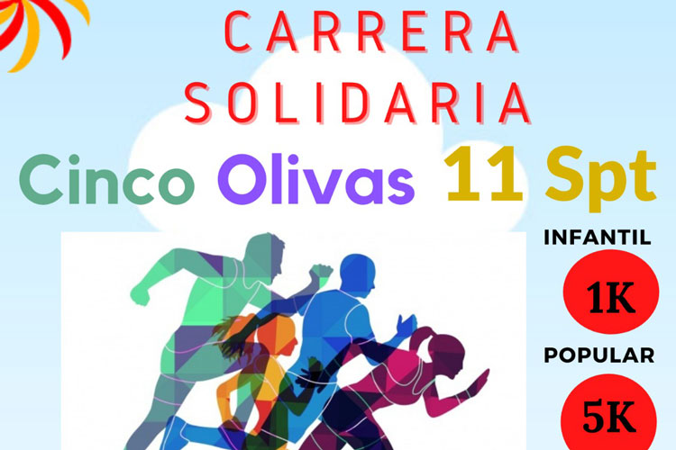 Nueva edición de la carrera solidaria de Cinco Olivas