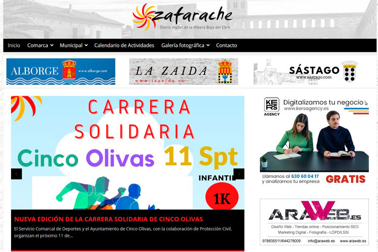 Zafarache.com renovará su página web