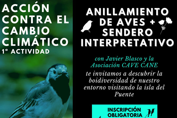 Este sábado, taller de anillamiento de aves y sendero interpretativo con Javier Blasco