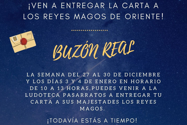 Buzón real en la ludoteca de Sástago