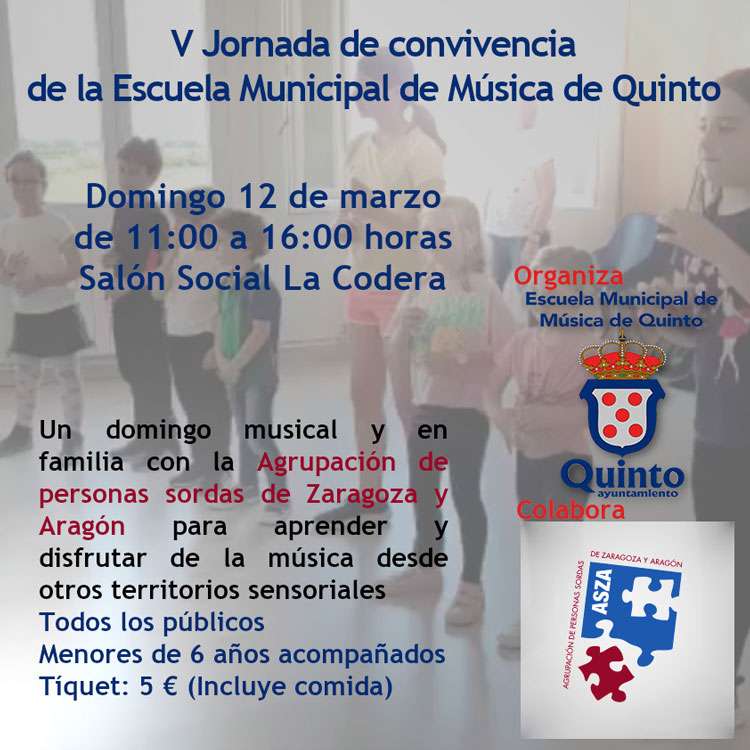 Marzo trae el deshielo a la Escuela Municipal de Música de Quinto