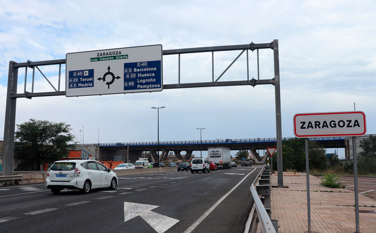 Última fase de obras en la rotonda de la A-68: cortes de tráfico del 22 al 27 de junio que afectarán a los desplazamientos diarios
