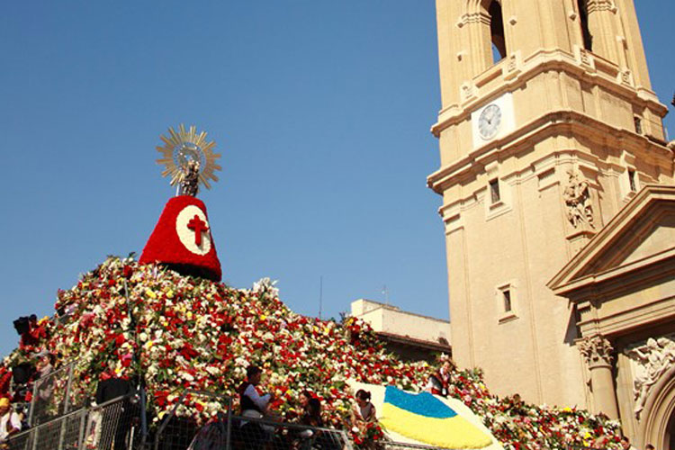 Nueve municipios de la comarca participarán en la ofrenda de flores del Pilar