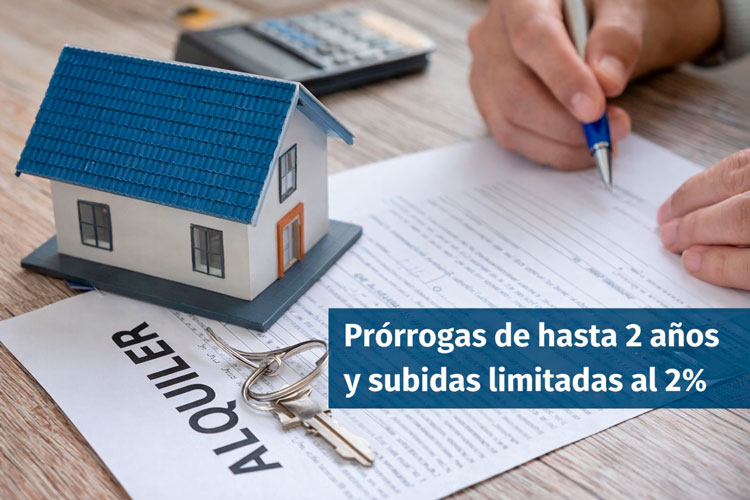 El nuevo decreto permite prorrogar contratos de alquiler hasta dos años y limita las subidas al 2%