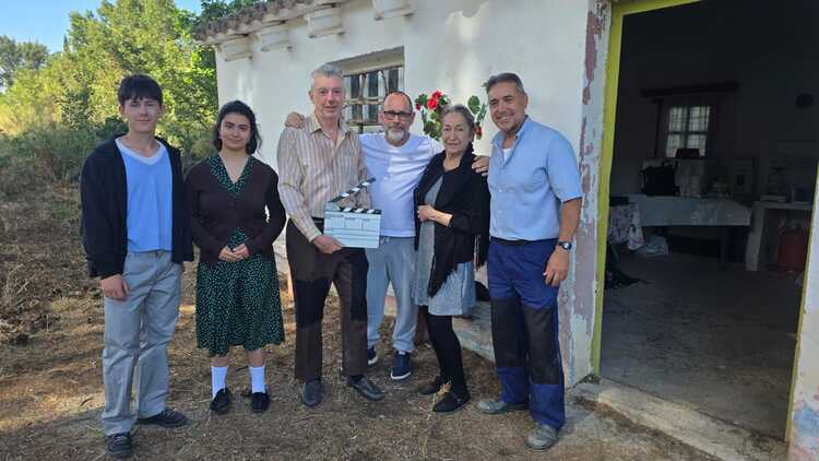 El Festival de Cine de Fuentes graba en Rodén el spot de su 30 aniversario con la actriz Luisa Gavasa