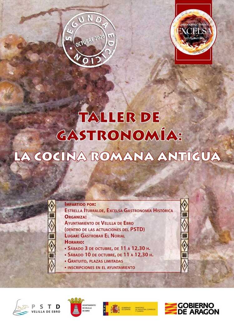 Velilla de Ebro organiza la segunda edición del taller de cocina romana antigua